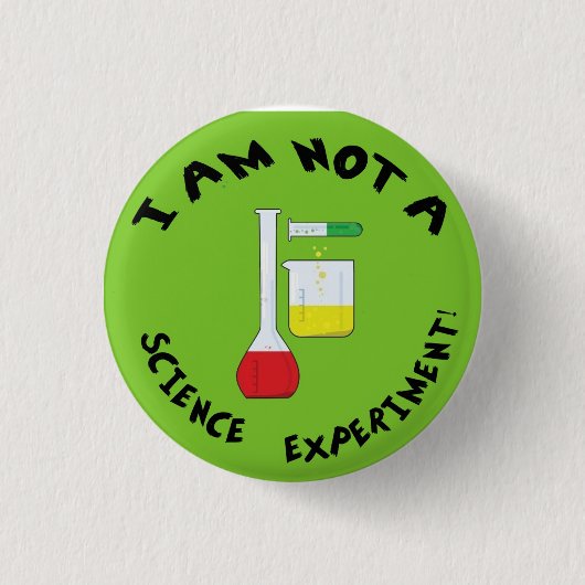 Ik ben geen expert in wetenschap! ronde button 3,2 cm (Voorkant)