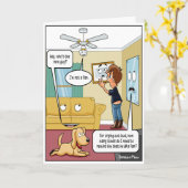 Ik ben geen fan Grappige Verjaardagskaart Kaart (Gele Bloem)