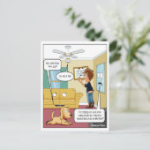 Ik ben geen Fan Punny Briefkaart (Staand voorkant)