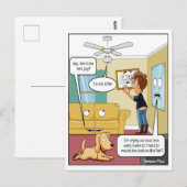 Ik ben geen Fan Punny Briefkaart (Voorkant / Achterkant)