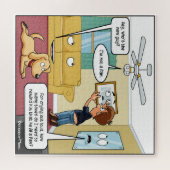 Ik ben geen Fan Punny Jigzaag Puzzle Legpuzzel (Horizontaal)