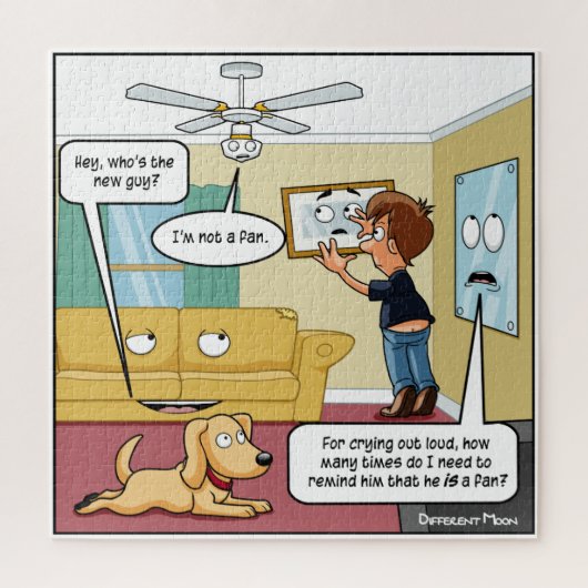 Ik ben geen Fan Punny Jigzaag Puzzle Legpuzzel (Verticaal)