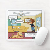 Ik ben geen Fan Punny Muismat (Met muis)