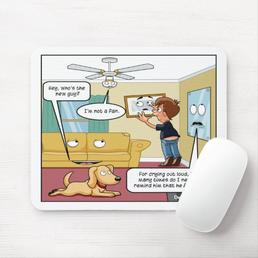 Ik ben geen Fan Punny Muismat (Met muis)