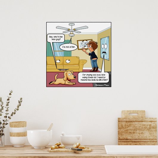 Ik ben geen Fan Punny Poster (Keuken)