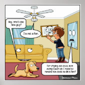 Ik ben geen Fan Punny Poster (Voorkant)