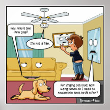 Ik ben geen Fan Punny Poster