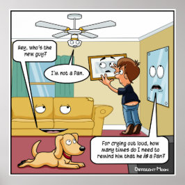 Ik ben geen Fan Punny Poster