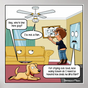 Ik ben geen Fan Punny Poster