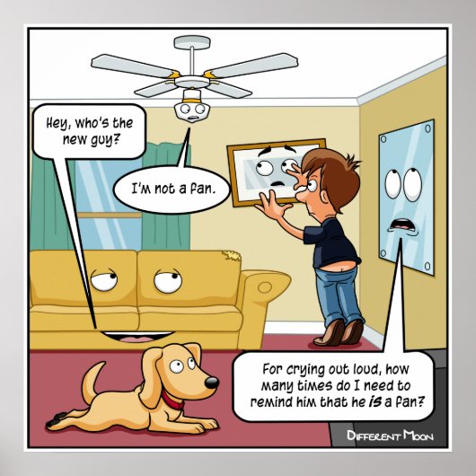 Ik ben geen Fan Punny Poster (Voorkant)