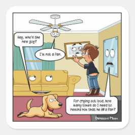 Ik ben geen Fan Punny Sticker