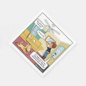 Ik ben geen fan van punny party servetten (Hoek)