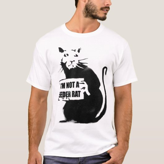 Ik ben geen feeder rat. t-shirt (Voorkant)