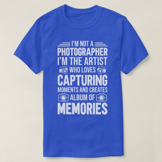 Ik ben geen fotograaf t-shirt (Design voorkant)