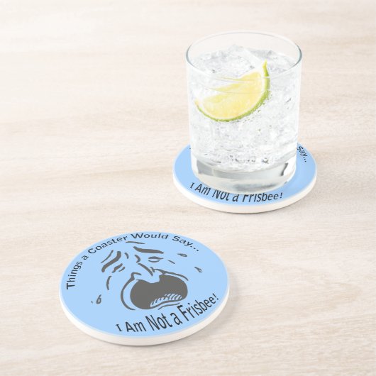 Ik ben geen Frisbee Onderzetter (Zijkant)
