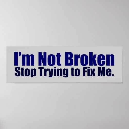 Ik ben geen gebroken Poster (Voorkant)