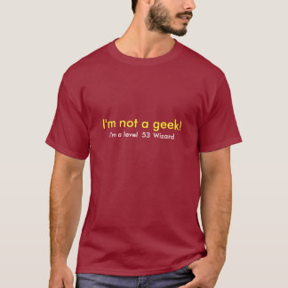 Ik ben geen geek Sjabloon T-shirt
