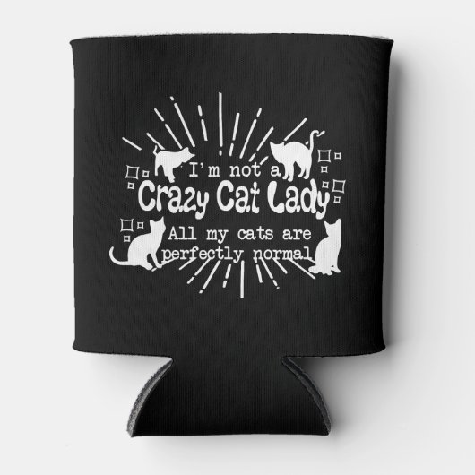 Ik ben geen gekke kattendame blikjeskoeler (Voorkant)