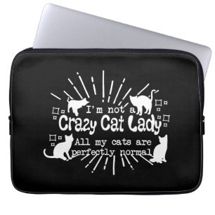 Ik ben geen gekke kattendame laptop sleeve