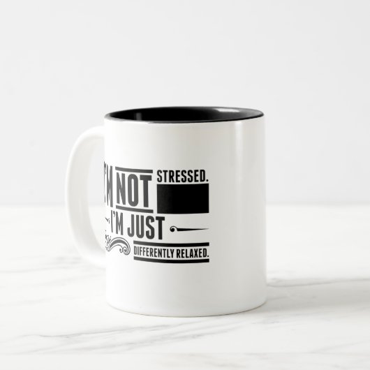 Ik ben geen gestresste mok (Voorkant links)