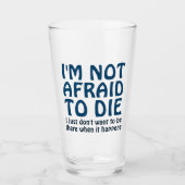 IK BEN GEEN GEVAAR OM GEZEGDE TE STERVEN GLAS (Voorkant)