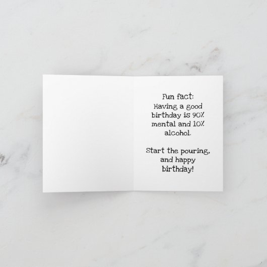 Ik ben geen gezegde, je bent oud, maar als je wijn kaart (Binnen)