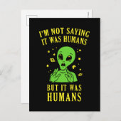 Ik ben geen Gezegde, maar het waren mensen Briefkaart (Voorkant / Achterkant)