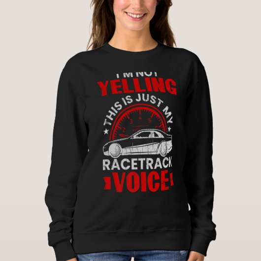Ik ben geen grappige Race Car Driver Graphic. Trui (Voorkant)