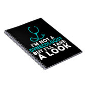 Ik ben geen gynaecoloog, maar ik kijk wel even. notitieboek (Rechterzijde)