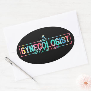 Ik ben geen gynaecoloog, maar ik zal een kijkje ne ovale sticker