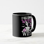 Ik ben geen heks Ik ben je vrouw Grappig Halloween Mok (Voorkant rechts)