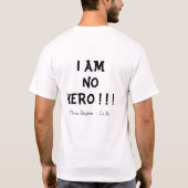 Ik ben geen held! t-shirt (Achterkant)