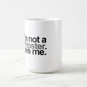 ik ben geen hipster koffiemok (Center)