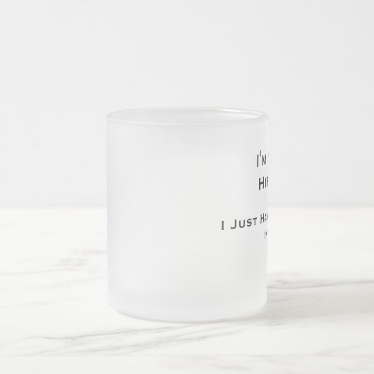 Ik ben geen hipster... Mok van bier (Center)