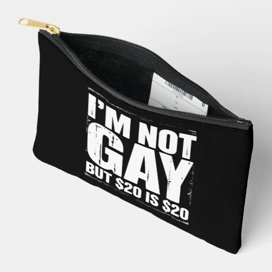 Ik ben geen homo, maar $ 20 is $ 20 Grappige LGBTQ Etui (Open)