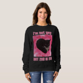 Ik ben geen homo, maar 20$ is 20$ kattenmeme vrouw trui (Voorkant volledig)