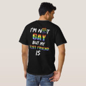 Ik ben geen homo, maar mijn beste vriend is LGBT T-shirt (Achterkant volledig)