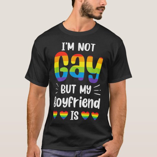Ik ben geen homo, maar mijn vriend is grappige hom t-shirt (Voorkant)
