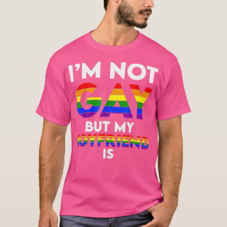 Ik ben geen homo, maar mijn vriend is grappige hom t-shirt