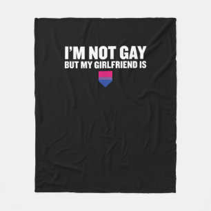 Ik ben geen homo, maar mijn Vriendin is biseksuele Fleece Deken