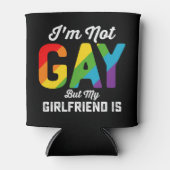 Ik ben geen homo, maar mijn Vriendin is grappig LG Blikjeskoeler (Voorkant)