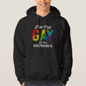 Ik ben geen homo, maar mijn Vriendin is grappig LG Hoodie (Voorkant)