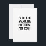 Ik ben geen hondenloopster, ik ben een professione bedankkaart<br><div class="desc">hondenroller cadeau</div>