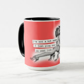 Ik ben geen 'Hot Mess Play One PinUp Girl' Mok (Voorkant links)