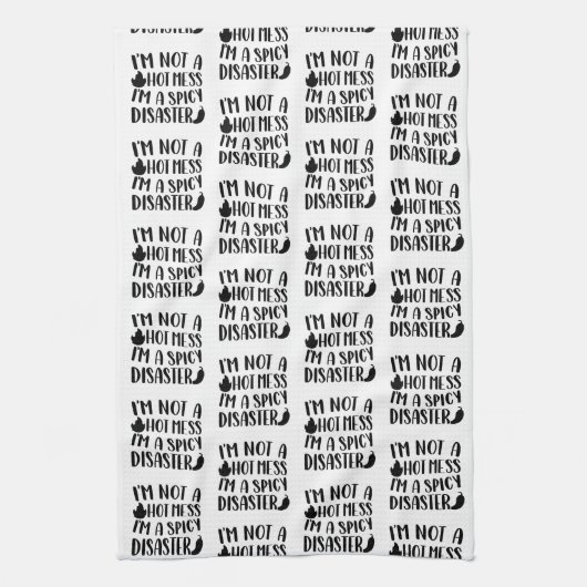 Ik ben geen hot Mess Theedoek (Verticaal)
