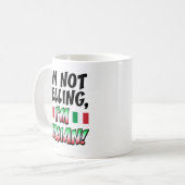 Ik ben geen Italiaanse Mok. Koffiemok (Voorkant links)
