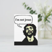 Ik ben geen jezus - Che guevara briefkaart! Briefkaart (Staand voorkant)
