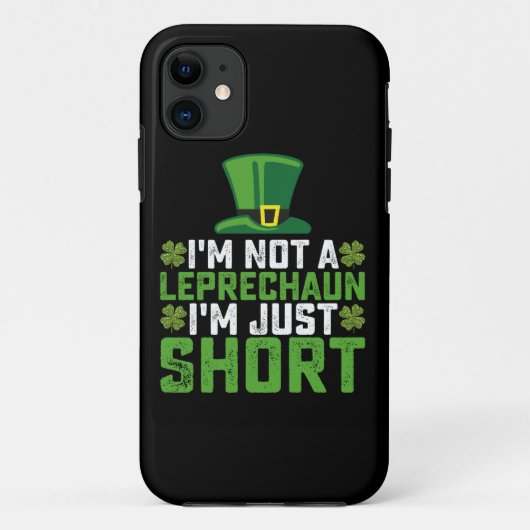 Ik ben geen kabouter, ik ben gewoon klein St. Patr Case-Mate iPhone Case (Achterkant)