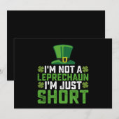 Ik ben geen kabouter, ik ben maar St Patrick's Kaart (Voorkant / Achterkant)