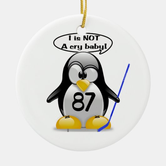 Ik ben geen kantelboom-versiering keramisch ornament (Voorkant)